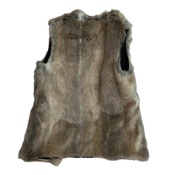zara faux fur sleeveless jacket vest S - Picture 3 of 4